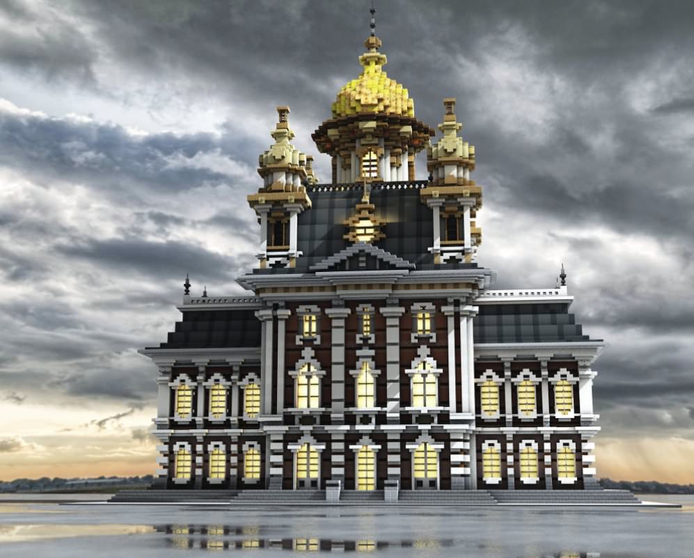 Renaissance work of a russian stilized house.

#Minecraft #minecraft建築コミュ #Minecraftbuilds