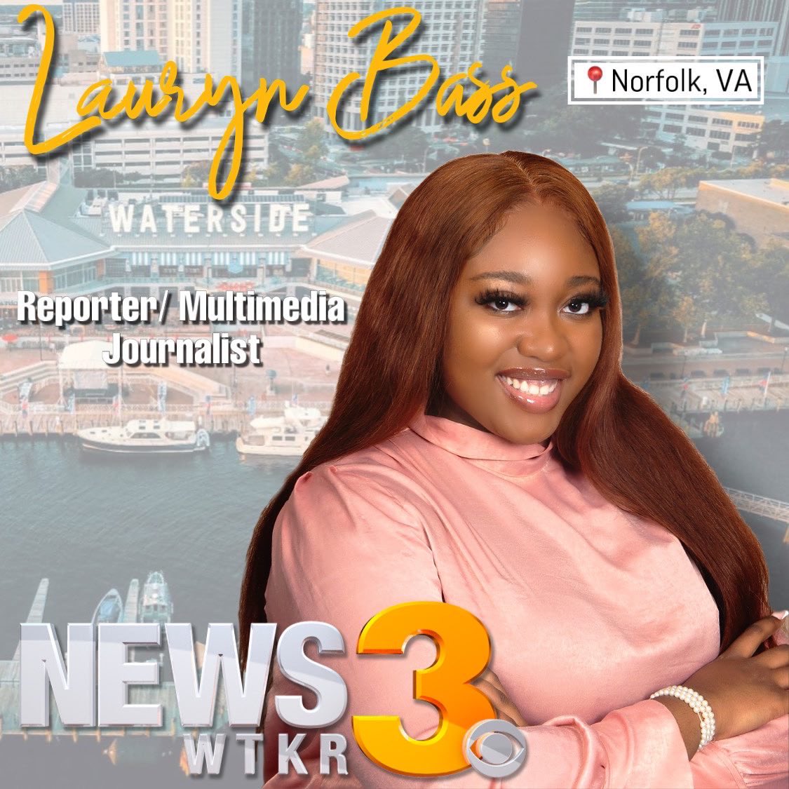 itslaurynbass's tweet photo. I’ve been so blessed to see God’s miracles with my own eyes. I’m proud to announce that I will be working at the @wtkr3 as a #reporter / mmj in the #EWScripps Journalism &amp; Career Program. A news station in the top 50 market! 
#blackjournalist #reporterbae #postgradlife https://t.co/O21rfbSsez