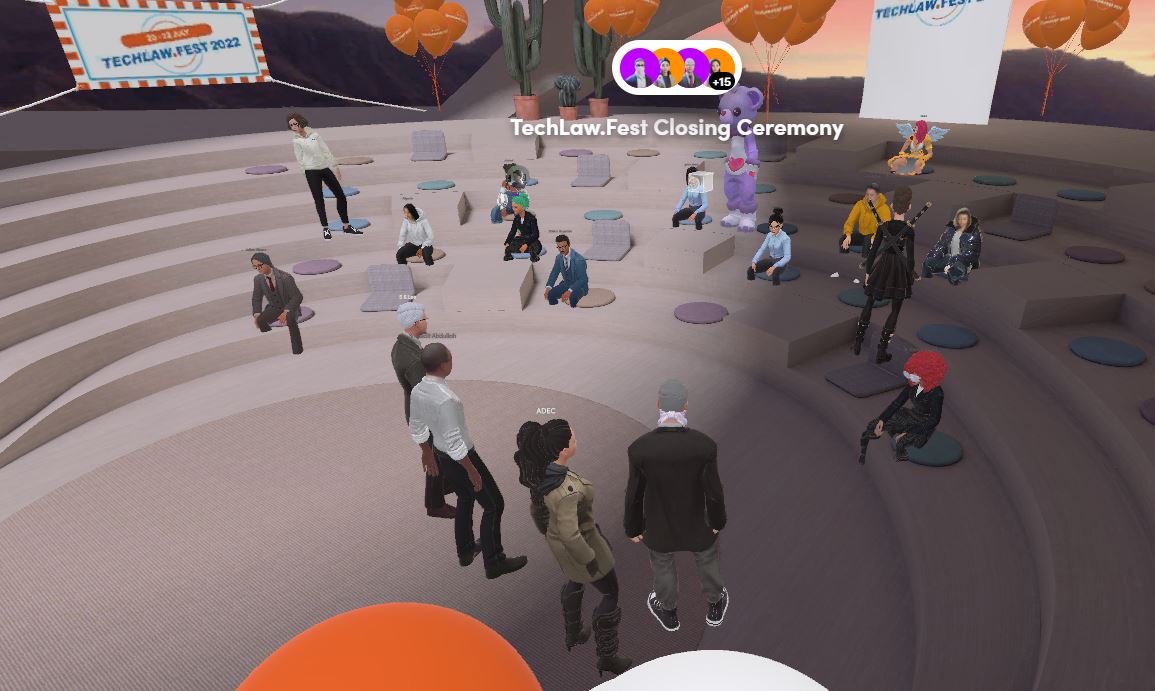 I hosted 2 #SupremeCourt judges from #singapore on the #metaverse!  Was for closing ceremony of <a href="/TechLawFest/">TechLaw.Fest</a> and to present the #ALITA Audience Choice Award in #legalinnovation &amp; #legaltech amongst award finalists for all 5 main categories! Making history at #ALITAAwards2022 !