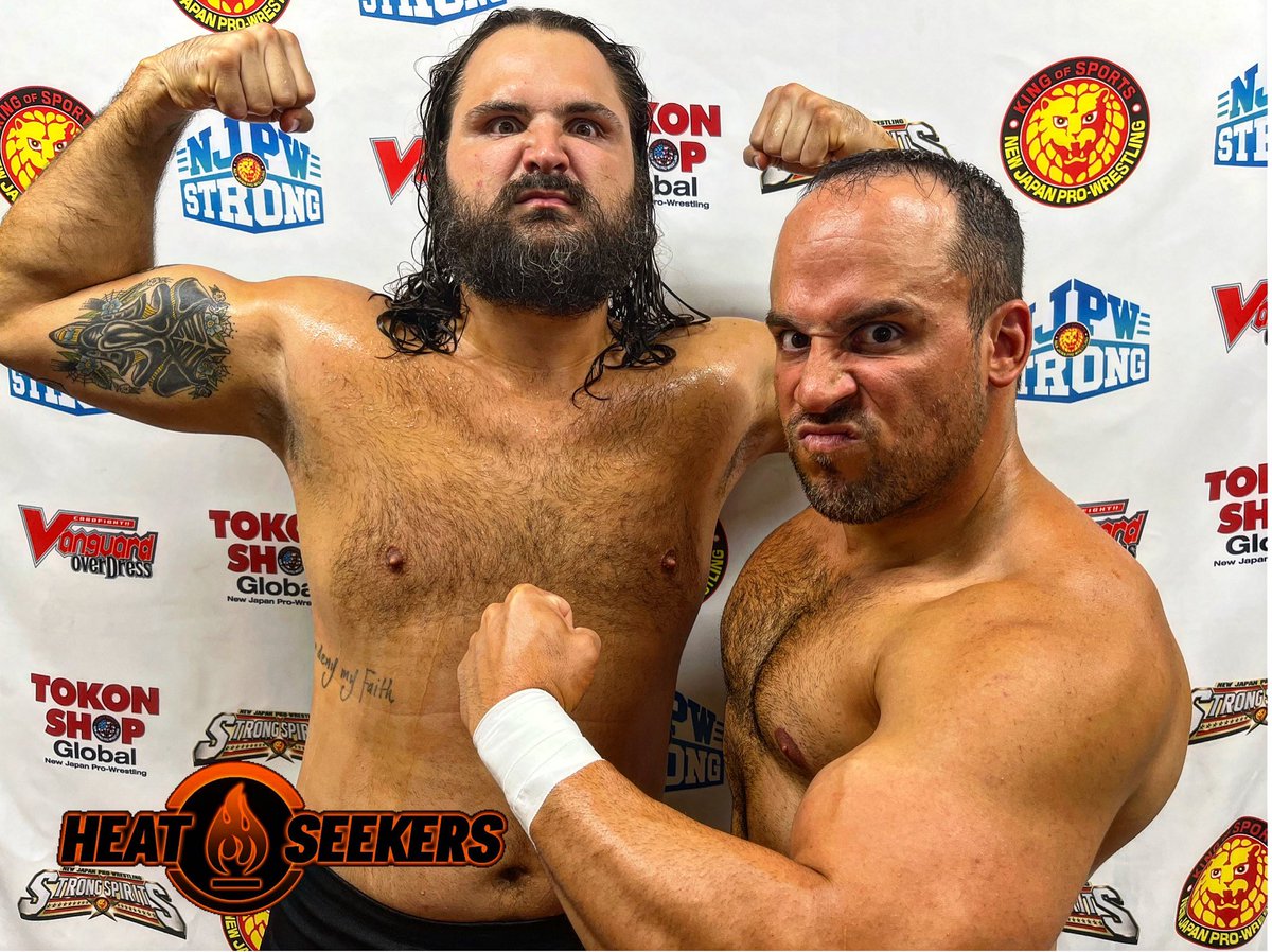 sigmonwrestling's tweet image. Hello NJPW STRONG. 👋 

Today was the beginning of something good. 
#Heatseekers 🔥

#njpwSTRONG #njHighAlert