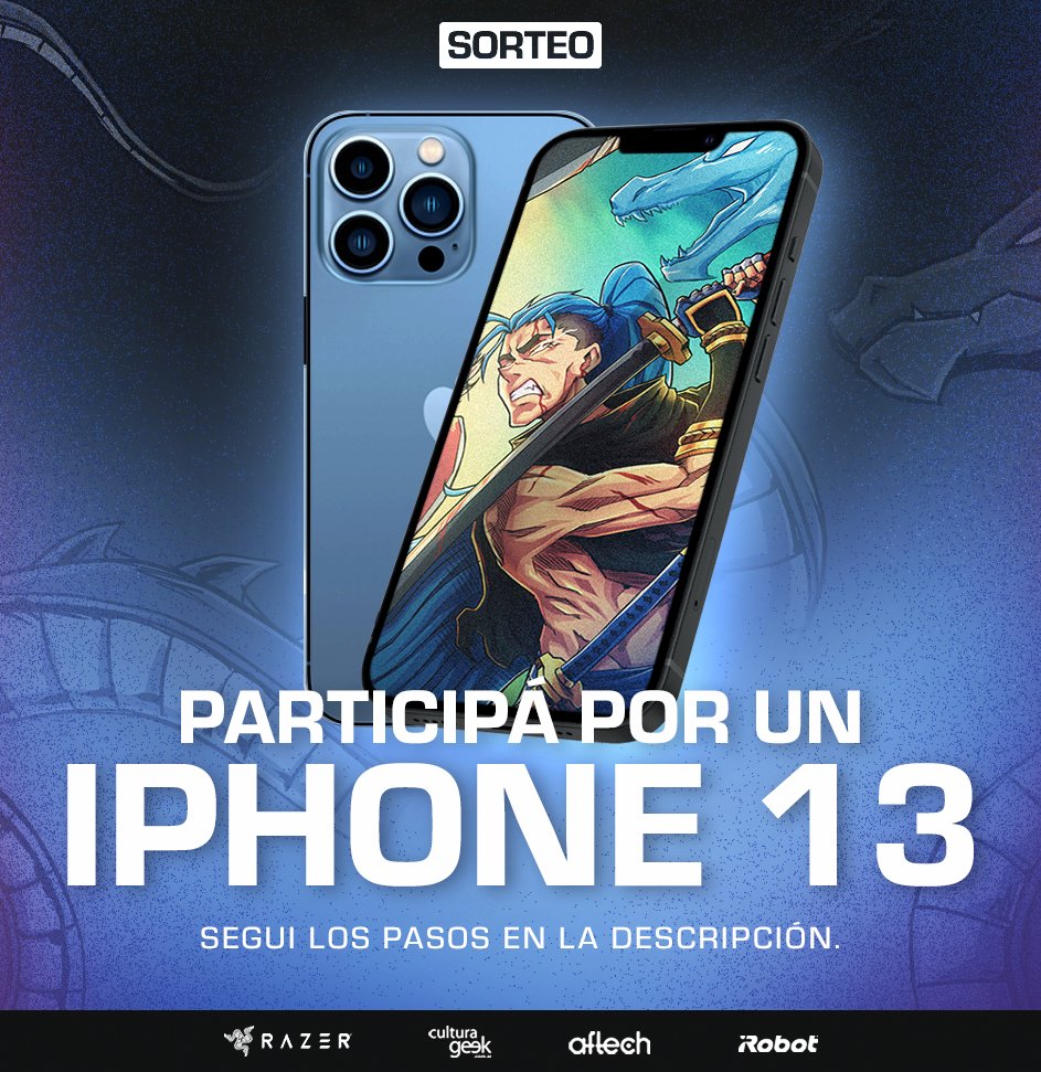 LeviatanGG's tweet image. SORTEAMOS UN IPHONE 13 ✅📱

Si todavía no estás participando del sorteo en nuestro tweet fijado, hacelo ahora que ya llegamos a una nueva meta y vamos a sortear un IPHONE 13. Los requisitos están en el tweet de abajo, PERO si das RT a este tweet, tenes dobles chances de ganar 😉