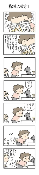 猫のしつけ方①#こんなん描いてます #自作まんが #漫画 #猫まんが #4コママンガ #NEKO3 