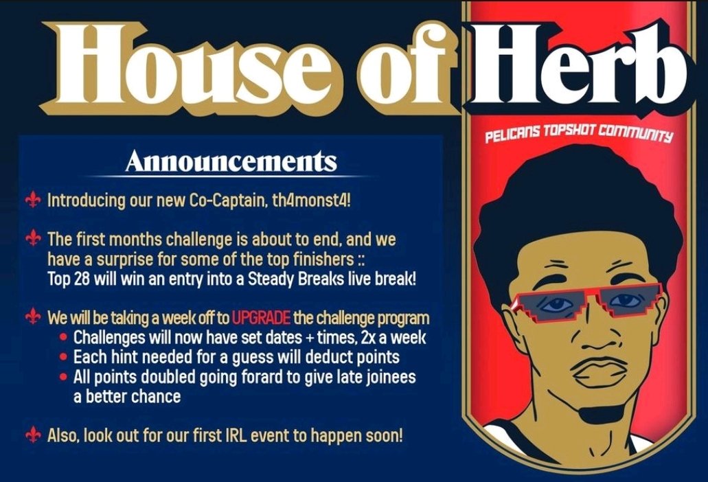 HouseOfHerb5's tweet photo. A community upgrade is in progress 🔧 🔨 

-Follow
-Like&amp;RT
- 2 winners will receive a Brandon Ingram @nbatopshot debut!!

Help us get to 1k followers, we have a LEGENDARY giveaway in mind once we do!! 🎉 ✨️ https://t.co/DYHEeZcSCb