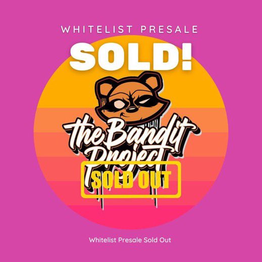 🤯 Check these guys out <a href="/BanditProject_/">The Bandit Project</a> 
🤩 Their Whitelist Presale just sold out! 
👂 I hear the Public Presale will be announced soon.

Follow their discord for more info &amp; updates 👇 
discord.gg/kb9KKCfGB4