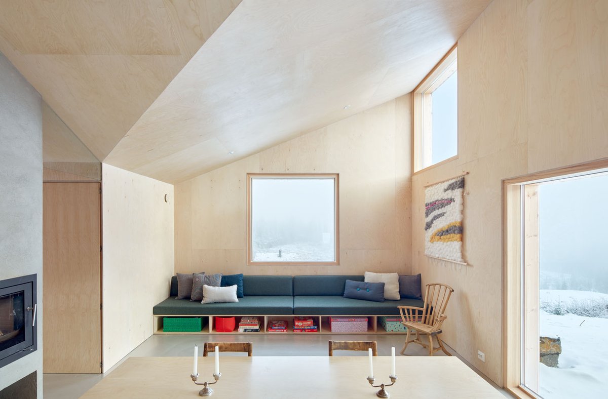 ArchGulo's tweet image. Mylla Hytte
by Mork-Ulnes Architects, 2017
photos by Bruce Damonte
Norway