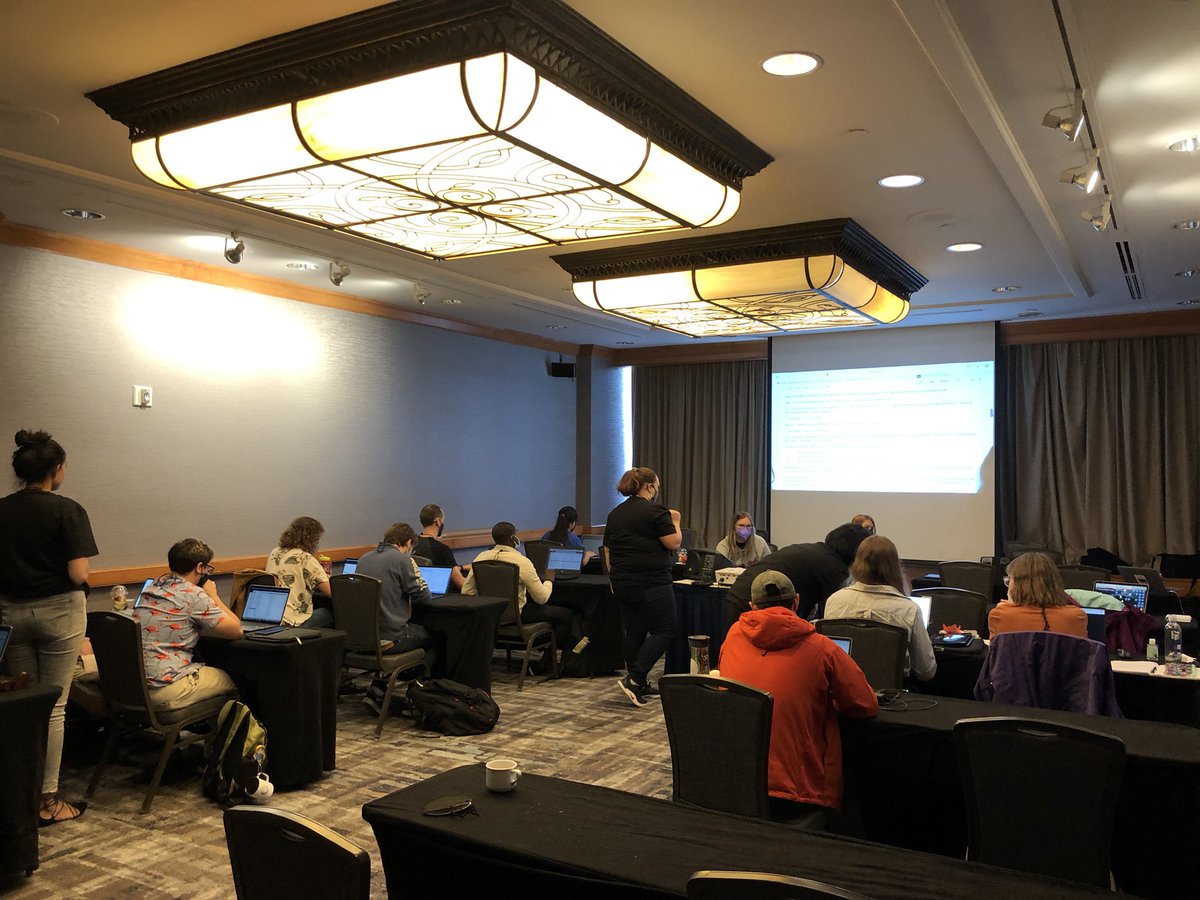 Matt Johnson, PhD (@mossmatters) on Twitter photo Just finished a successful #Botany2022 workshop on targeted sequencing! A full day of HybPiper and phylogenetics lessons on <a href="/CyVerseOrg/">CyVerse</a>
Thanks to everyone who came and our instructors, Reese Price, @Madelineslimp, <a href="/chenyanniii/">yanni chen</a> <a href="/MadiRaiBullock/">Madison Bullock</a>, and @RPNikisha! Just finished a successful #Botany2022 workshop on targeted sequencing! A full day of HybPiper and phylogenetics lessons on <a href="/CyVerseOrg/">CyVerse</a>
Thanks to everyone who came and our instructors, Reese Price, @Madelineslimp, <a href="/chenyanniii/">yanni chen</a> <a href="/MadiRaiBullock/">Madison Bullock</a>, and @RPNikisha!