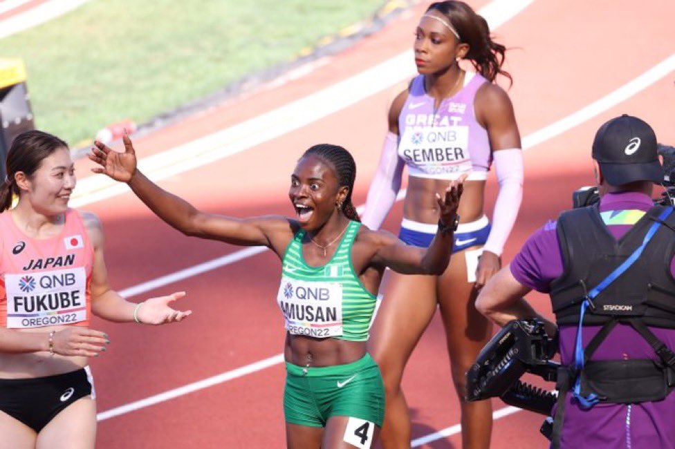 Newafrosound's tweet photo. Nigerians steady breaking records, as long as government is not involved. 
Congratulations to Amusan for breaking the World record for 100m hurdles. 12.12s RT and like so the world sees

#BBNaijaS7 Hermes Allysyn beauty Daniella Bryan Sheggzy House 2 Bella Chi Chi Mbah Erica https://t.co/hlebIOVAU3