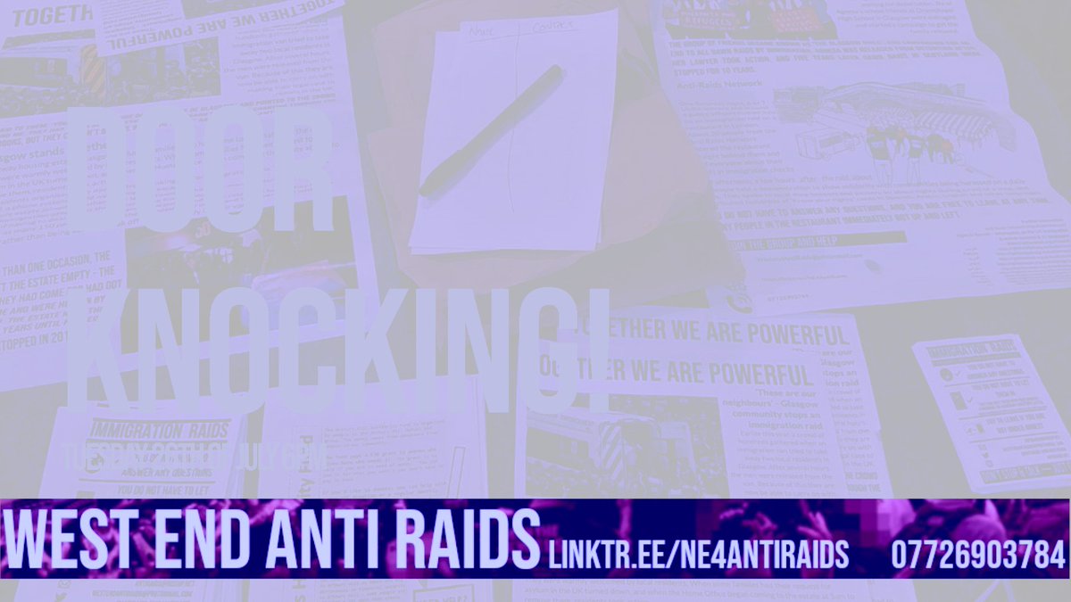 Tonight, 6pm, we are back on the doors! Anyone in the community is welcome to come along! Send us a message linktr.ee/ne4antiraids