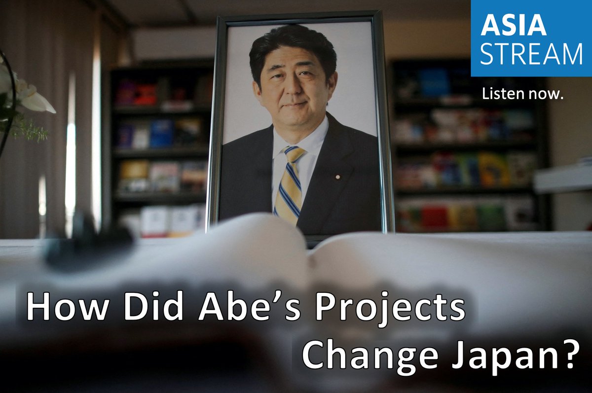 NikkeiAsia's tweet photo. ABE | STATESMAN &amp; OUTLIER

On the latest #AsiaStream podcast, we analyze the late Prime Minister Shinzo Abe’s economic and national security legacies.

We look at his attempts to change the constitution, “Abenomics” and more.

Listen now:

https://t.co/xTlJuk1GFR https://t.co/MLAdwosWS5