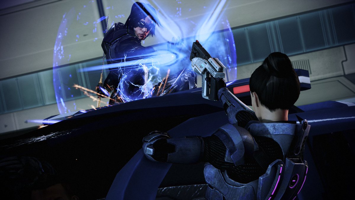 threeblack_cats's tweet image. Shepherd and Kai Leng during Cerberus Coup 
#MassEffect3 #MassEffectLegendaryEdition #CommanderShepherd #KaiLeng