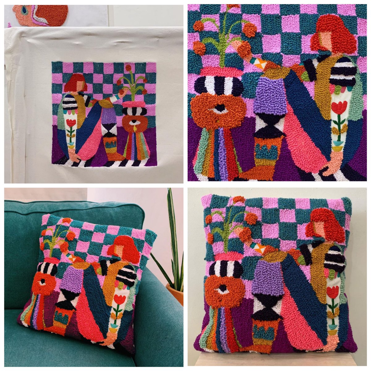 dielamaharanie's tweet photo. if i release merchs probably colorful punch needled cushion 🫶 https://t.co/GF8NA9LfHL