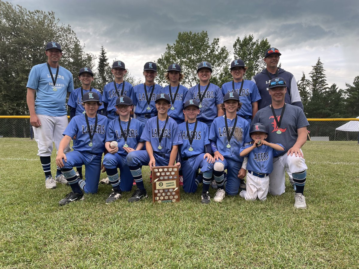 BaseballSask's tweet photo. Congratulations to the Maidstone Lakers  who are the 2022 13U AA Tier 1 Provincial Champions with a 9-3 win over the Humboldt Dodgers. https://t.co/4mQlqVRR3p