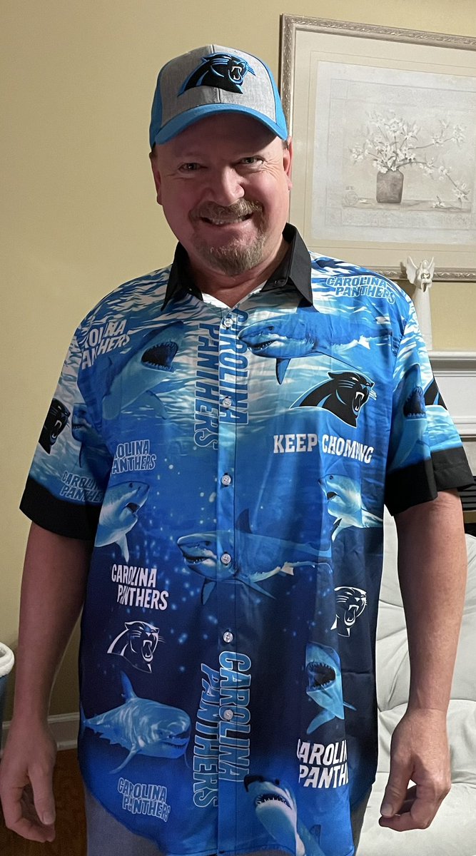 svwhit's tweet photo. I’m ready for Shark Week: @Panthers Style! #KeepChomping @SharkWeek @Discovery @roaringriot @germanriot https://t.co/JSMOfFKx9A