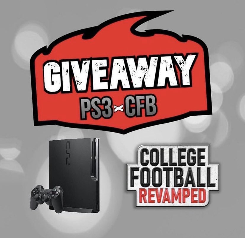 CFBAlerts_'s tweet image. GIVEAWAY 🚨

Follow the rules to enter and win a PS3 with ncaa football revamped. Or your choice of the new madden. 👀

Rules: 
1. Follow @jwpsports  
2. Tag 3 friends &amp;amp; like the post
3. Retweet this

Winner announced Monday, August 1st.