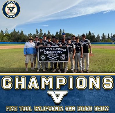 Five Tool California (@fivetoolca) on Twitter photo 🏆CHAMPIONS🏆
Congrats to No Fear Skullcandy Crushers on winning the 18U Division of the <a href="/FiveTool/">Five Tool Baseball</a> California San Diego Show!
#WatchEm 🏆CHAMPIONS🏆
Congrats to No Fear Skullcandy Crushers on winning the 18U Division of the <a href="/FiveTool/">Five Tool Baseball</a> California San Diego Show!
#WatchEm