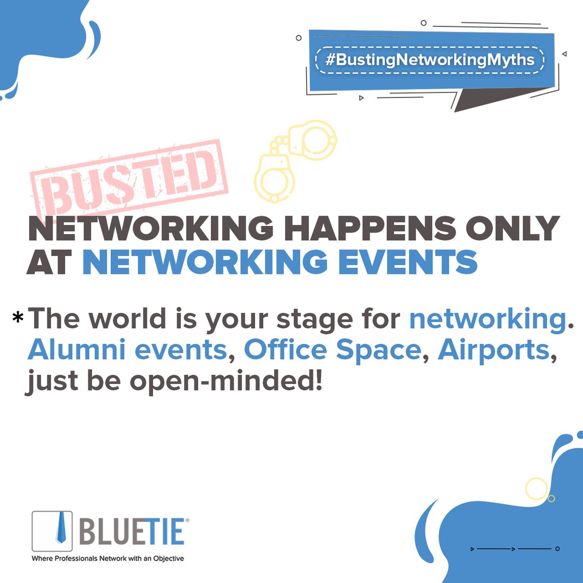 Make networking your lifestyle to reach your objectives!

Network daily, network regularly.

#BlueTie #networking #professionalnetworking #businessnetworking #mondaymood #mondayvibes #mondaymotivation