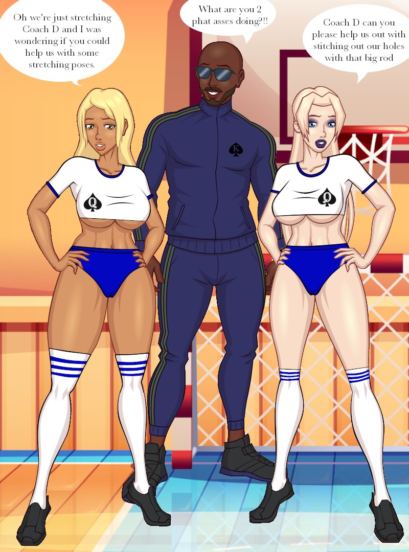 DMAgencys's tweet photo. One day in gym class 2 hot girls @SofiaSan23 and Luanal where fooling around. The gym teacher @d_mike4_20 came to them ask why are they fooling around. Coach D took them to the men's locker room and had some naughty fun with them. https://t.co/UPaHMLvQ18