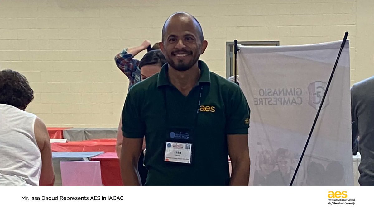AESDelhi's tweet photo. Representing AES: Mr. Issa Daoud, one of our High School Counselors is attending (International Association for College Admission Counseling) where universities from 79 countries are in attendance. 

Find out more about High School https://t.co/U62KBp1bsC

#IB #AESHighSchool https://t.co/ZTidmM5yKN