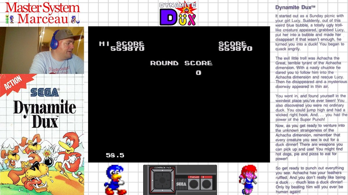 SMS_8bit's tweet image. @8BitBoyUK @ian8bit Update on my #MasterSystemChallenge score for #DynamiteDux: 559,870.
Video: twitch.tv/videos/1541915…