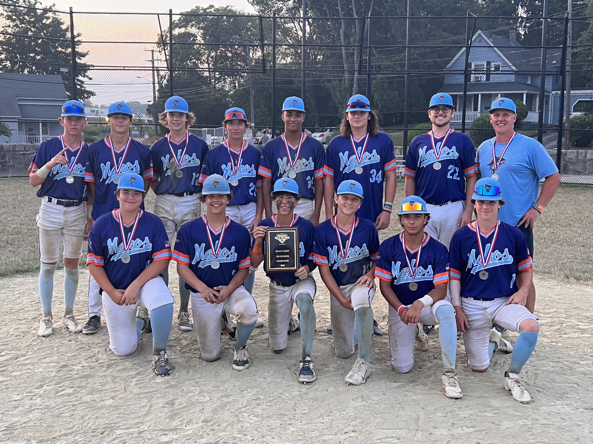 Ocean State Makos Baseball Congratulations To Our Makos 15u Team For Bringing Home The Hardware At The War At The Shore 15u Beach Bash Team Went 5 0 This Weekend Out