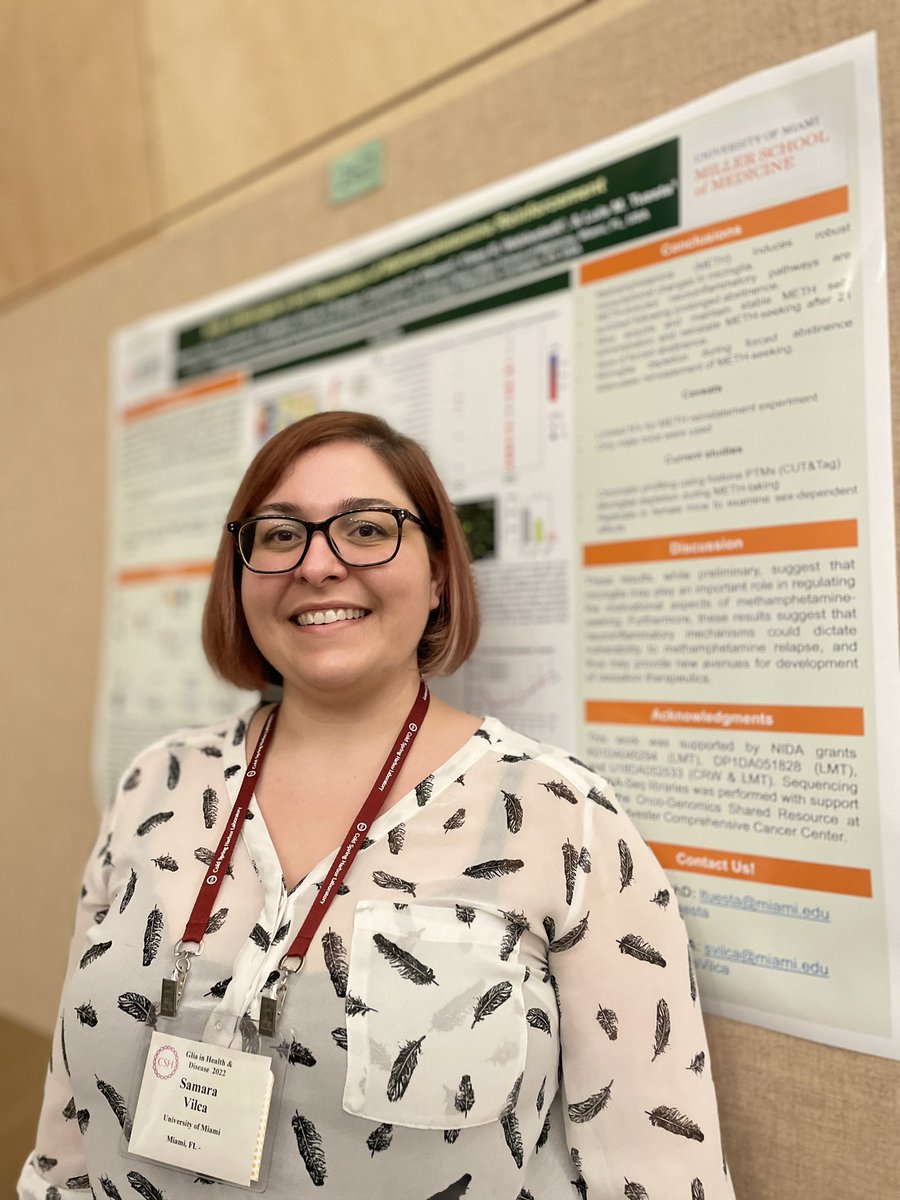 SamaraVilca's tweet photo. Lucky to present my research at #CSHLglia. Amazing conference with some incredible people. So excited to get back and keep working on #microglia and #addiction! https://t.co/0WklTxa2p2