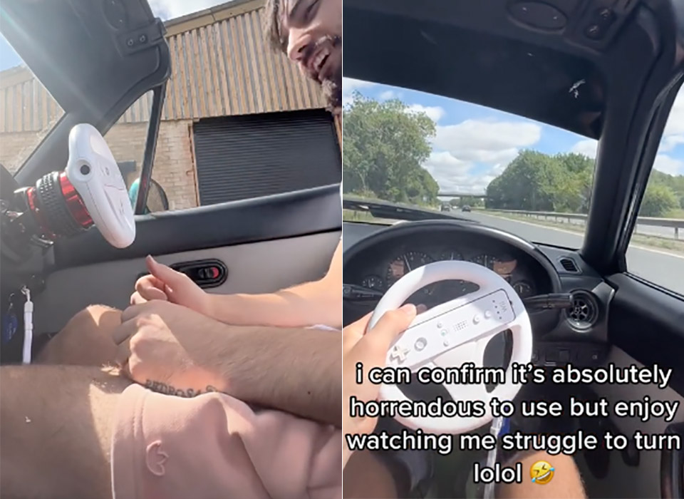 griffiths_greg's tweet photo. TikTok User Replaces Mazda MX-5 Miata Steering Wheel with a Nintendo Wii Wheel!!??

https://t.co/JBQjLsaBr2 https://t.co/NxJ46sL9bs