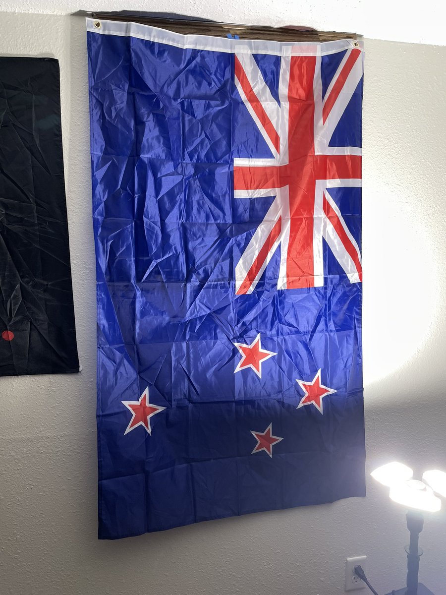 Got three of my flags humg tonight! Repping #ofmd #thegentlemanpirate #StedeBonnet #blackbeard #edwardteach and #Aotearoa