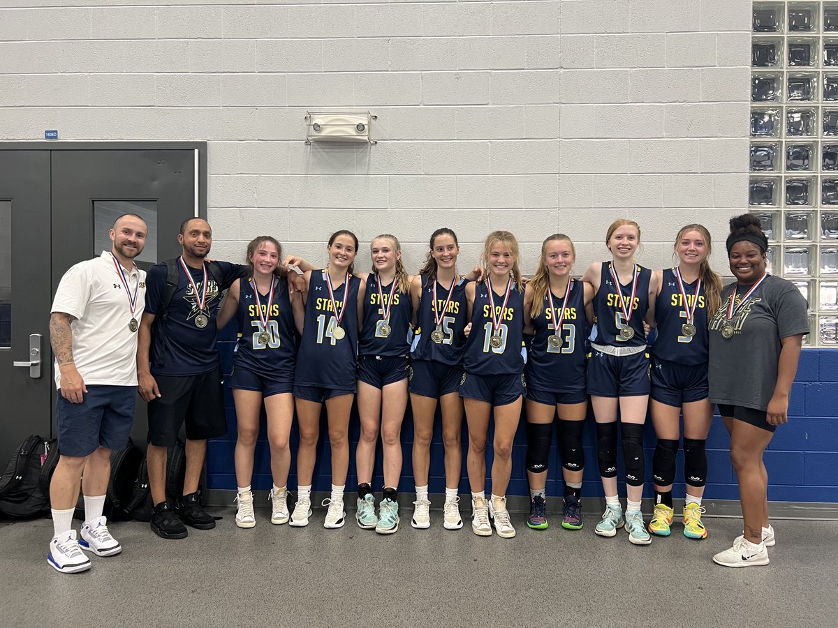 AlleeAgency1's tweet photo. 2026 Champions in the 2023 bracket in the Last Chance Shootout this weekend. Great Job Ladies! @StarsNash_GBB @StarsBballClub @SummitHSBball https://t.co/ILVDaoxza7