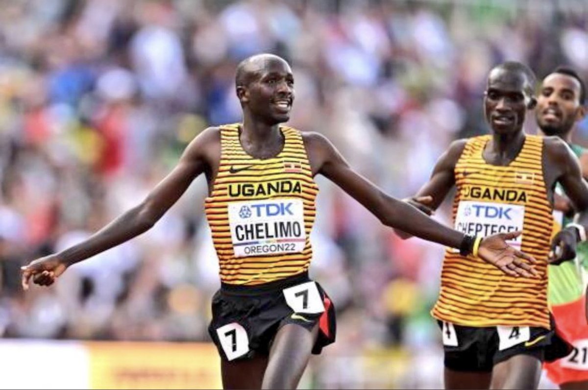 UPDATE: Uganda’s Oscar Chelimo finishes third and wins a bronze medal in the 5000m final at the @WCHoregon22. @joshuacheptege1 came 9th in the same race 

#GalaxyFMSports | #Oregon22