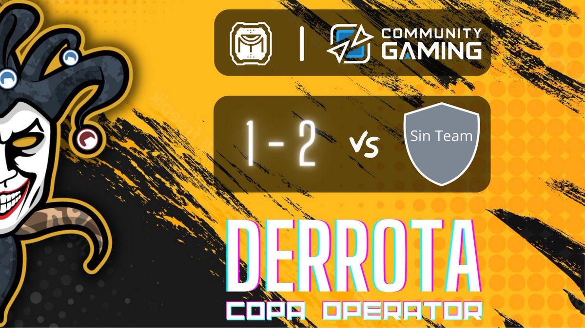 🏆 Con parche de nuestro coach @JS_Ecx, caímos frente a #SinTeam en la final de la #CopaOperator organizada por <a href="/CGaming_LatAm/">Community Gaming LatAm</a>

⚔️ |  1-2 vs #SinTeam (Mix dirigido por <a href="/SherlockCoach/">Sherlock (Rosarino)💙💛💙💛</a>)

GG! Los rivales son buenísimos, no se entiende por qué siguen sin org!