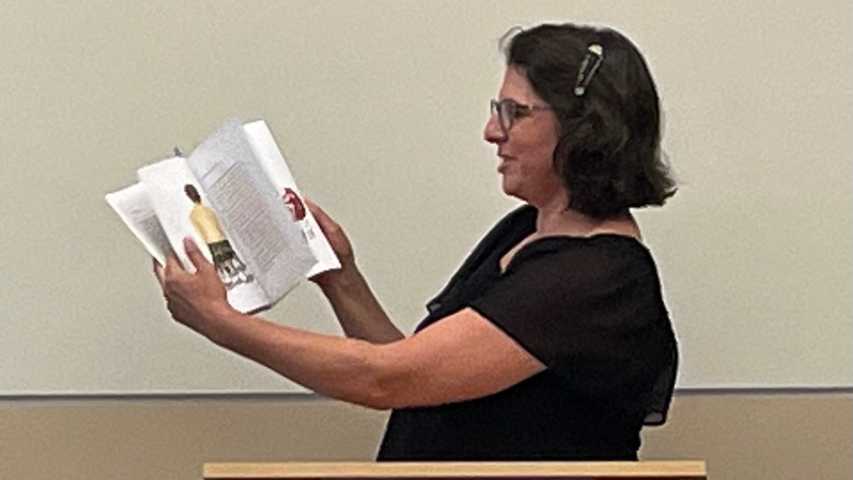 storycatchfest's tweet photo. Maya Jewell Zeller energizes the crowd with new work, poetry and prose from her many publications on our third night of #storycatcher22 @MayaJZeller https://t.co/dMIsxvh7BS https://t.co/Xkpzb2QQF5