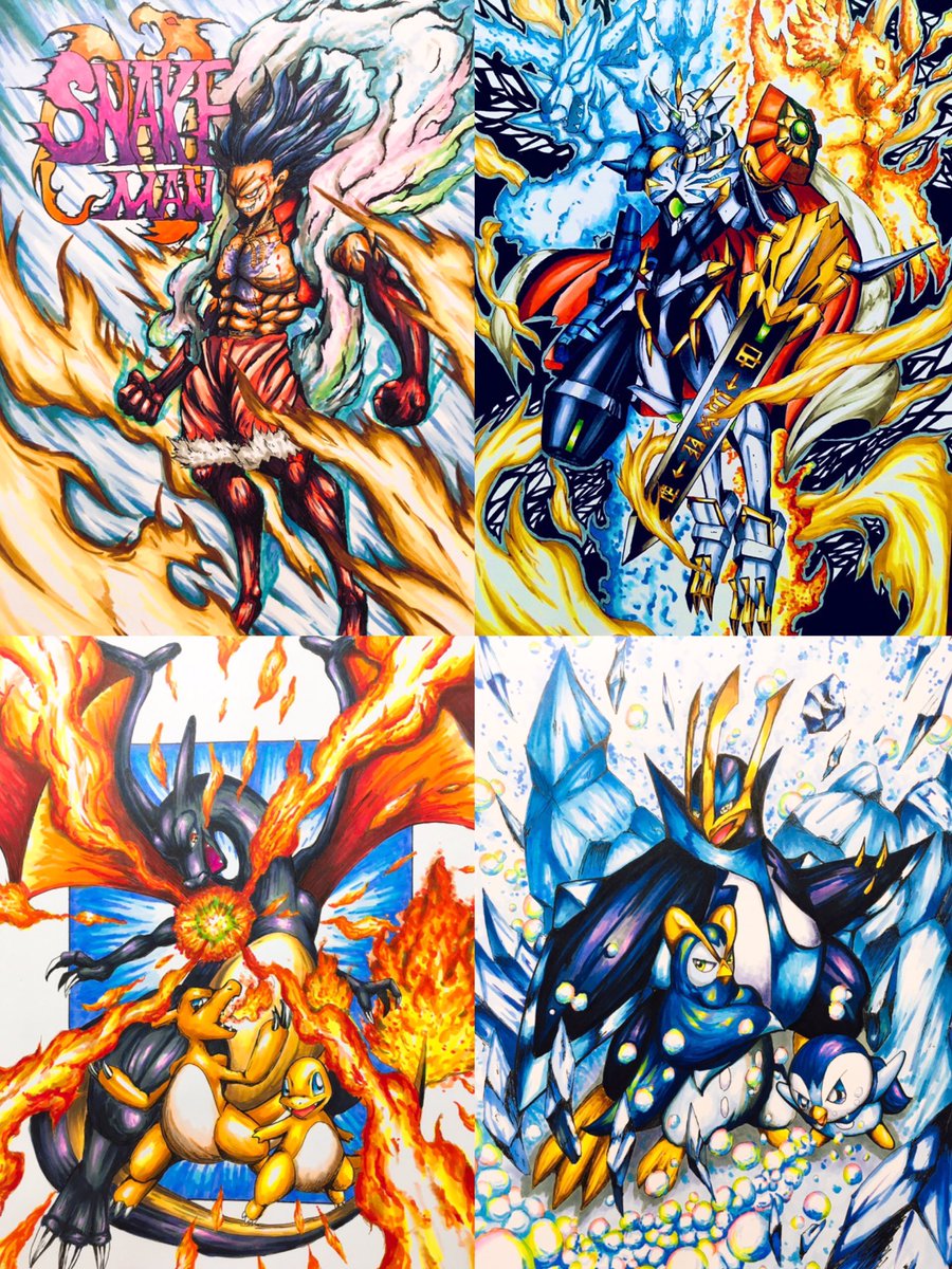 さわd イラスト垢 S Tweet 固定ツイ用 デジモンやポケモンをコピック 色鉛筆を使って描いています これからもかっこいいモンスターを描いていきますー ぜひ フォローしていただけたら嬉しいです デジモン ポケモン イラスト Digimon Pokemon Trendsmap