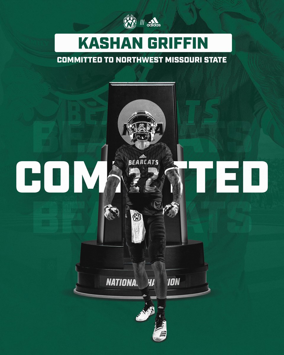 Blessings on blessings…🙌🏾 COMMITTED TO NORTHWEST MISSOURI STATE 💚🤍 #GoBearCats