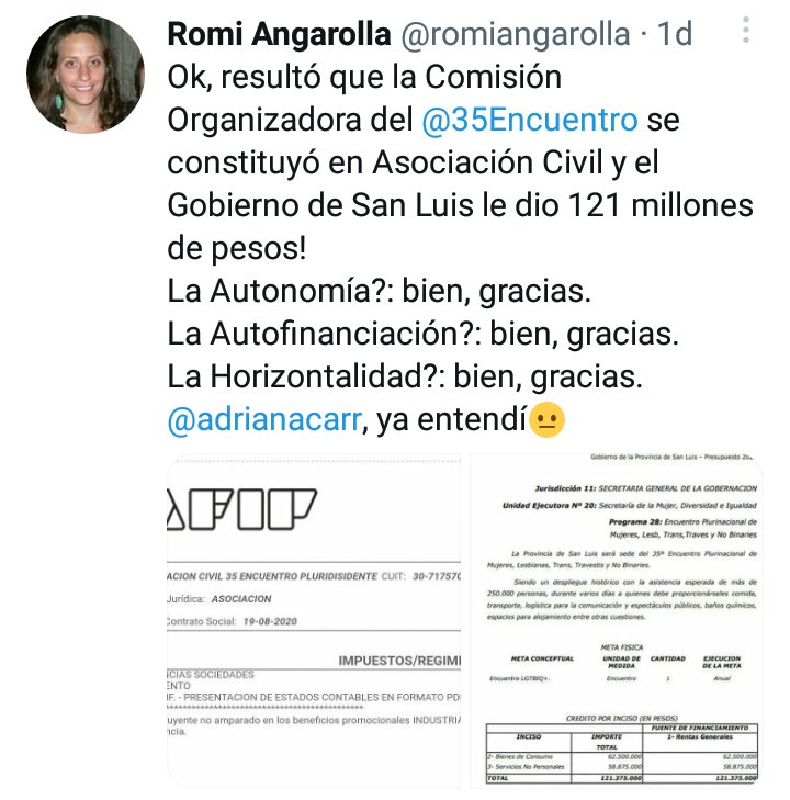 ENM_ARGENTINA's tweet photo. #EncuentroNacionaldeMujeres 
#35ENMSANLUIS 
#35ENM 
#35ENMSANLUIS2022
#ElEncuentroSomosTodas https://t.co/akqxYJe8NN