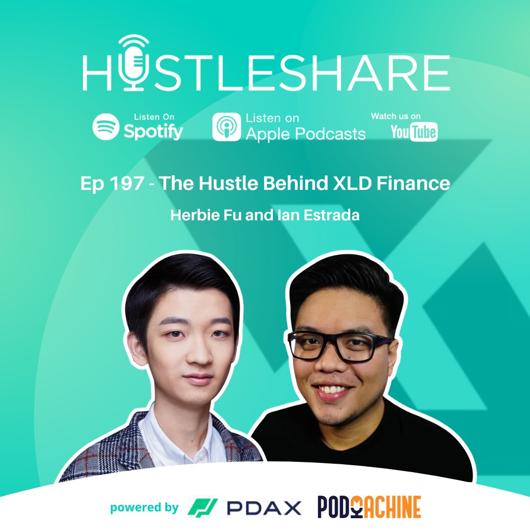 hustleshare's tweet photo. Big congrats to @IanLivesCrypto and @herbiefu! Check out how they raised $13M for @XLDFinance. Listen to the episode now:

Spotify: https://t.co/Wb2xozoNUM

Apple Podcasts: https://t.co/HDg2PJuH1D

Web: https://t.co/wmgfTUan7b https://t.co/tH5n7F3diJ
