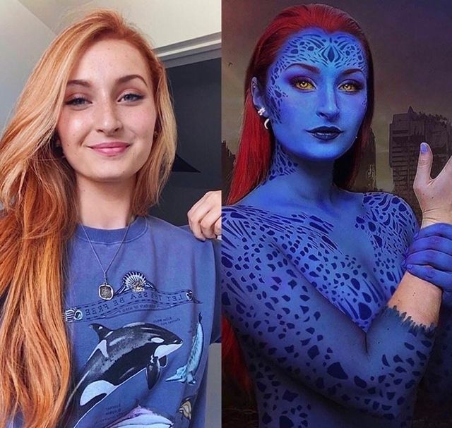 Cosplay vs Reality 
Cosplayer_@rachy_kat 
#anime #manga #game #marvel #xmen #xmencosplay #mystique #mystiquecosplay #cos #cosplay #cosplayer #cosplaygirl