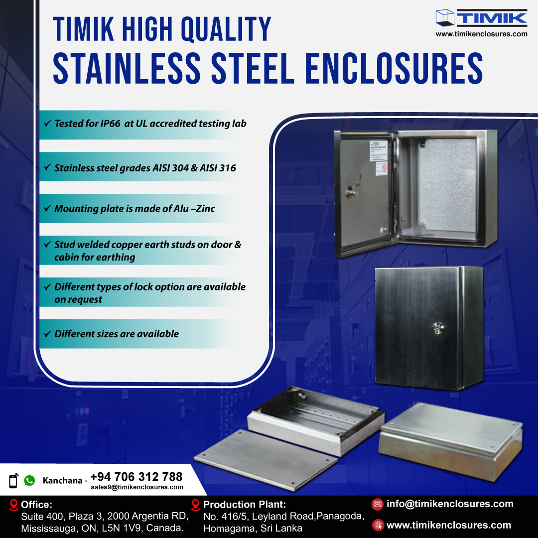 Professional and quality work always pays off.🤝  
Keep in touch with us timikenclosures.com  
#canadiantechnology #highqualityafforadableprice #enclosures #TIMIK