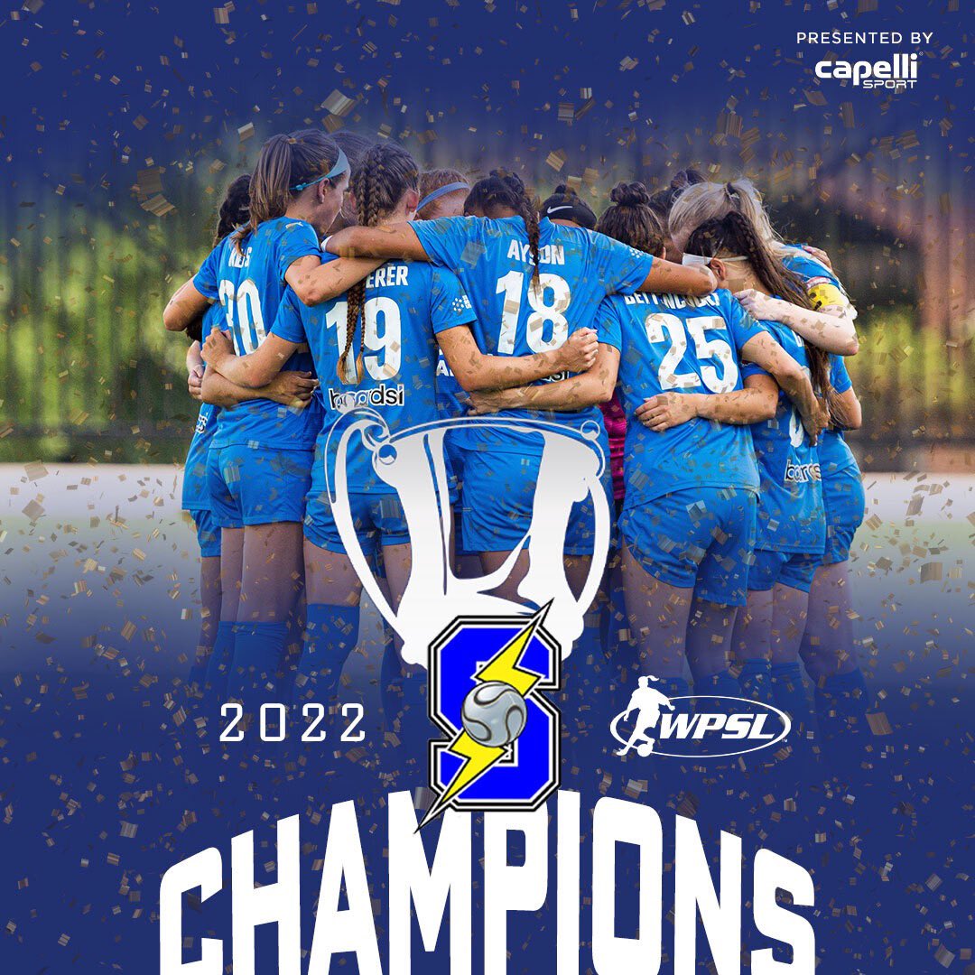 Congratulations <a href="/CalStormSoccer/">California Storm</a>, winners of the 2022 #WPSLChampionship, presented by <a href="/capellisport/">Capelli Sport</a>  🏆🎉