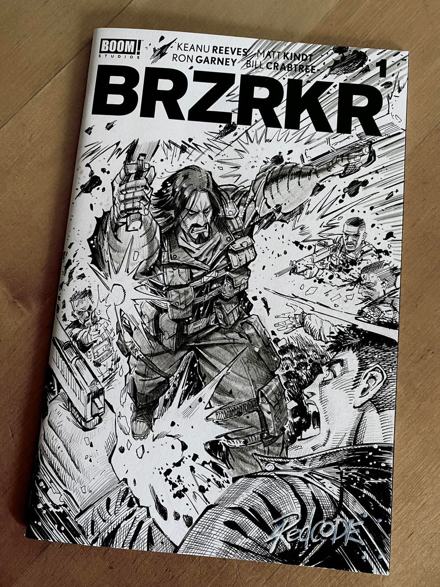 #BZRKR blank cover sketch by <a href="/Redcode77/">Redcode</a>  #KeanuReeves #mattkindt #rongarney, published by <a href="/boomstudios/">BOOM! Studios</a> #NotAtSDCC #SDCC2022 #HallH <a href="/mattkindt/">Matt Kindt</a> <a href="/RonGarney/">Ron Garney</a>