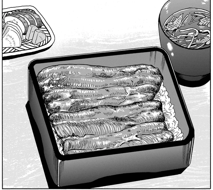 うなぎの絵を見ながら、お昼ごはんをいただきまひょ 