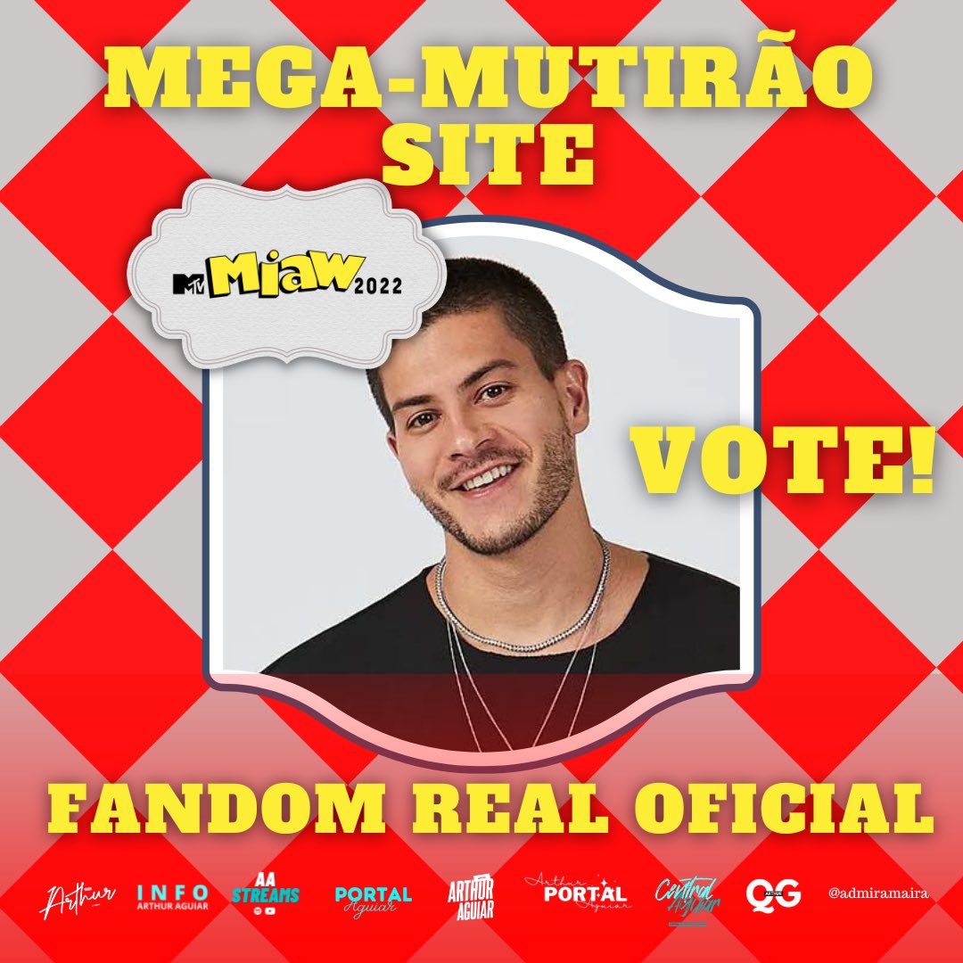 qgaguiarthur's tweet photo. 🚨MEGA MUTIRÃO DE VOTOS @mtvmiawbrasil (SITE)

- Categoria “Fandom Real Oficial”. 
 🔗https://t.co/oCSPqdlwf2

🎯META: 1 MILHÃO de VOTOS

⏰Até 23:59h 

🗳Deposite aqui o print dos seus votos com horário a partir de 500 votos ou mais. 👇🏼 

OUÇA ALGUMA PLAYLIST ENQUANTO VOTA⤵️ https://t.co/HHTJIlXmSd