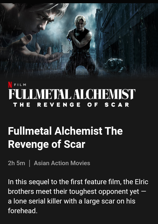Fullmetal Alchemist The Revenge of Scar / The Final Alchemy, Official  Trailer