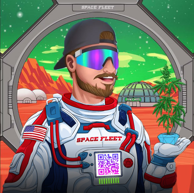SpaceWeedNFT's tweet photo. @CodyNFTs @ChalupaBatmanGG As promised 🚀 https://t.co/wxYQA0KS1O