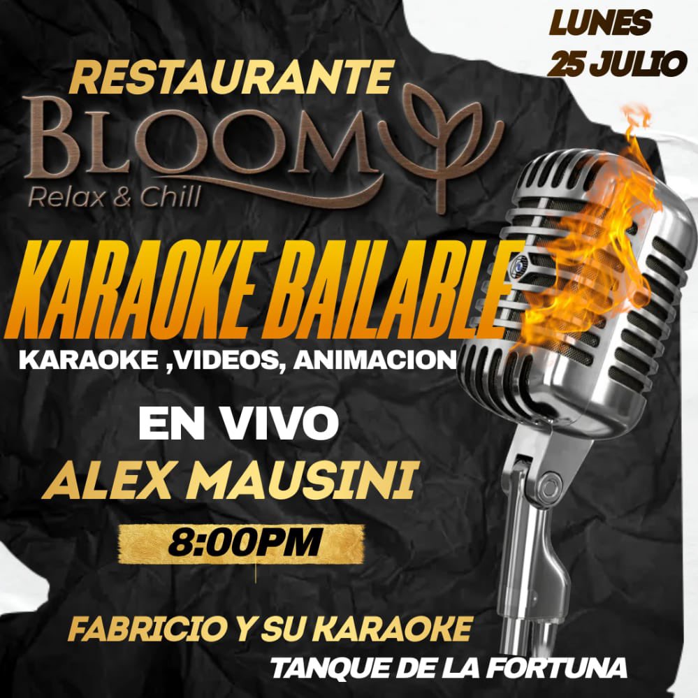 Mañana gran karaoke!!!