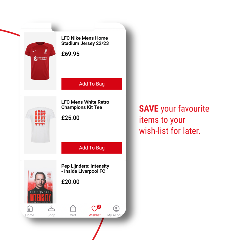 LFC's tweet photo. Whether you're shopping for the latest LFC clothing or the perfect gift, the brand new Official LFC Store app has you covered 📲

💥 Shop @LFCRetail merch
💥 Get app-exclusive discounts 
💥 Watch exclusive LFC store content
