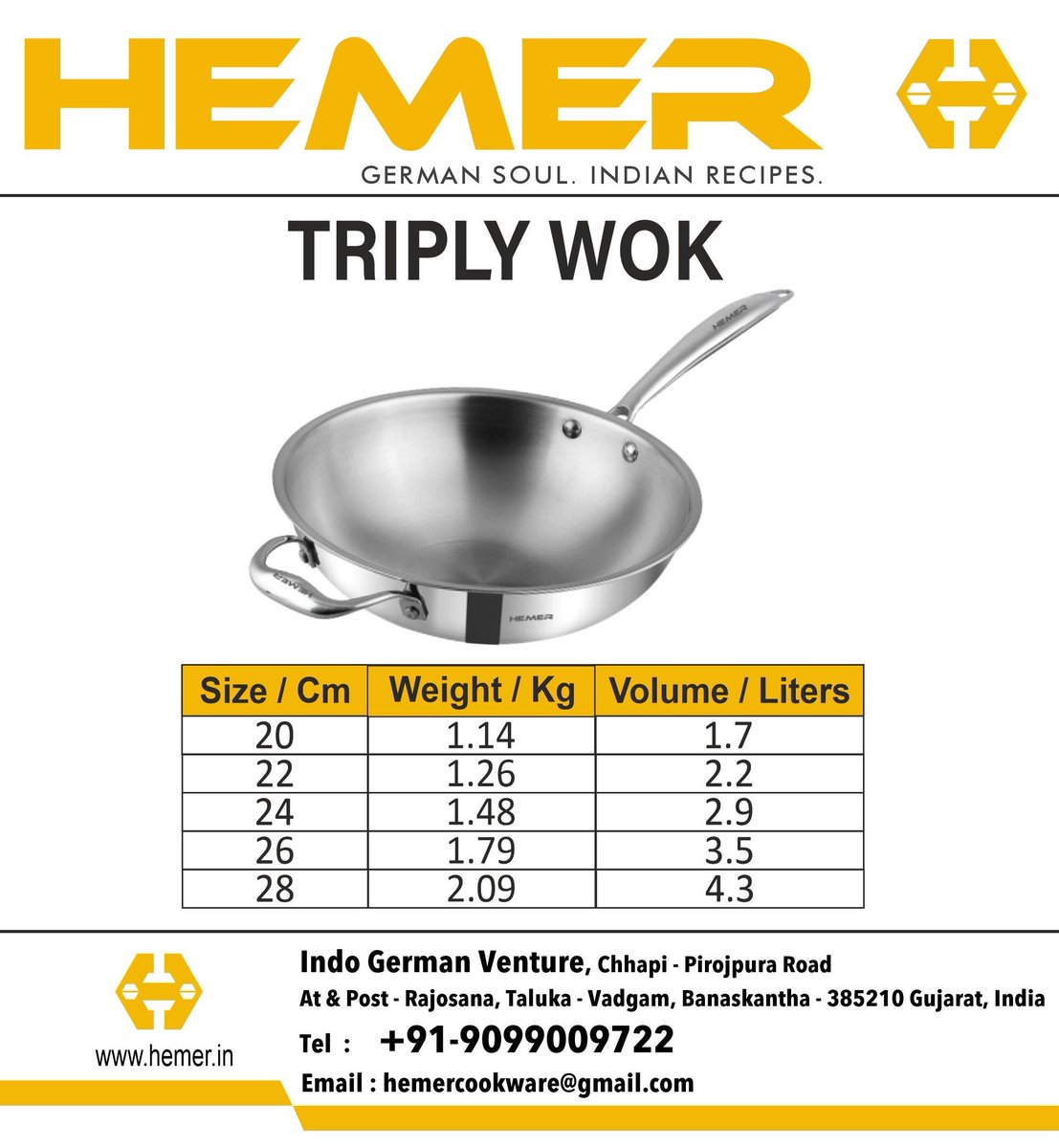 CookwareHemer's tweet image. Triply Wok HEMER