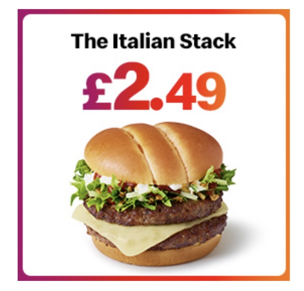 Which are you craving?
They're both on their way 👏

That's right, download our app, then today you can grab yourself a Double McMuffin for just £1.79 and then get your hands on a £2.49 Italian Stack!

Are you ready?