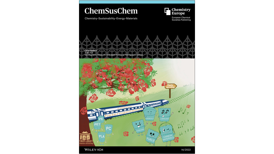 ChemSusChem's tweet photo. #OnTheCover: Weiping Deng, Ye Wang, and colleagues from Xiamen University review the #upcycling of plastic waste into value-added products by heterogeneous catalysis
https://t.co/tZJn4ntHuA https://t.co/ZebyF6YH1B