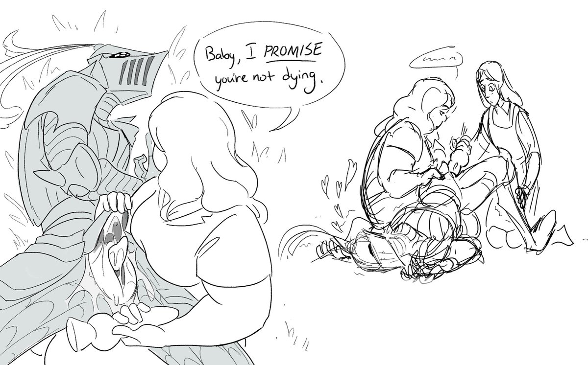 steamwhistle69's tweet photo. Apprentice learns that knights think they’re dying when they’re horny https://t.co/7Syb4BP871