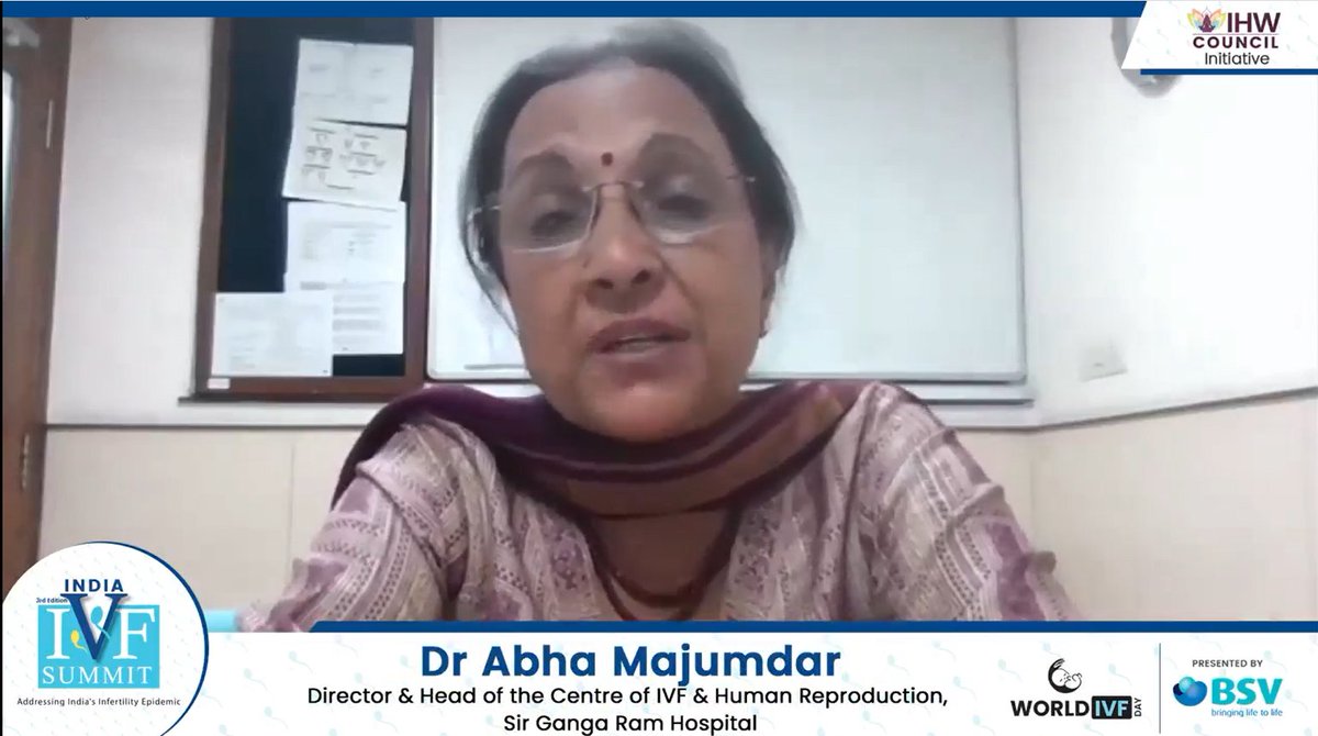 IHWCouncil's tweet photo. Late marriages and postponing childbirth are the most common reasons for people seeking IVF, according to Dr. Abha Majumdar.
#LetsTalkFertility #BSVwithUSTART #IndiaIVFsummit #WorldIVFDay #IVFSummit https://t.co/57Tsu2PNsW
